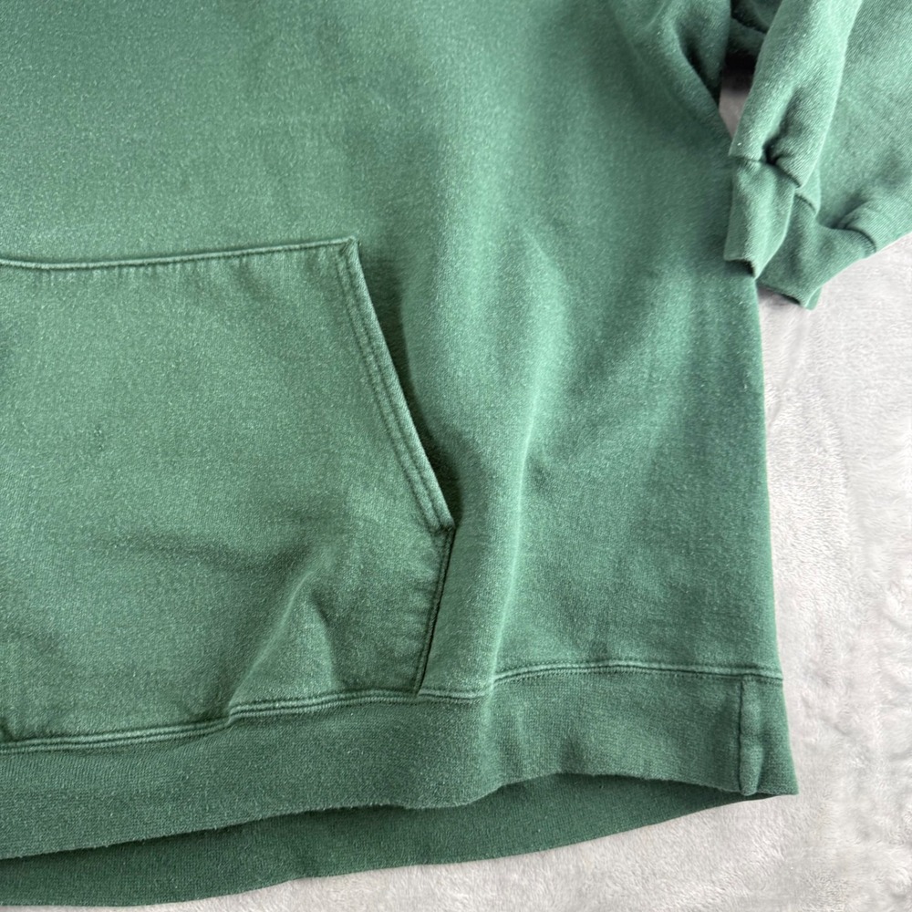 Vintage Hanes Ultimate Cotton Green Bay Packers Hoodie Mens 3XL Green Sweatshirt - Picture 8 of 16